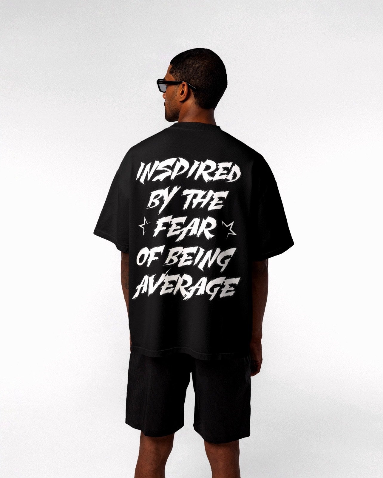 "Inspired by the Fear of being Average" Tee (Black)